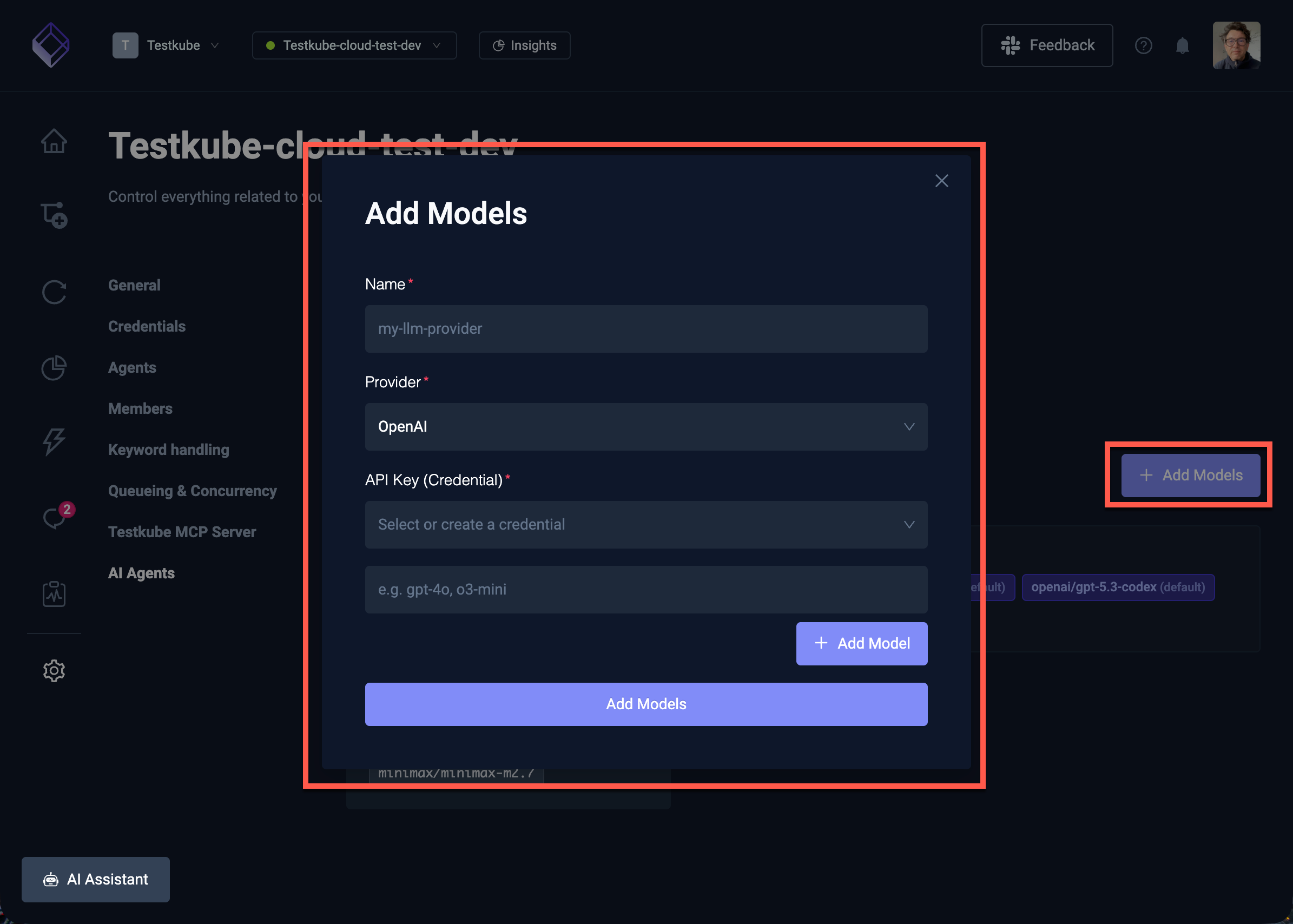 Add AI Model
