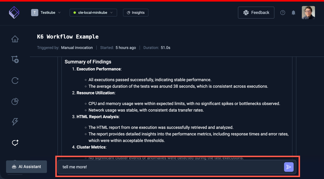 AI Chat User Input