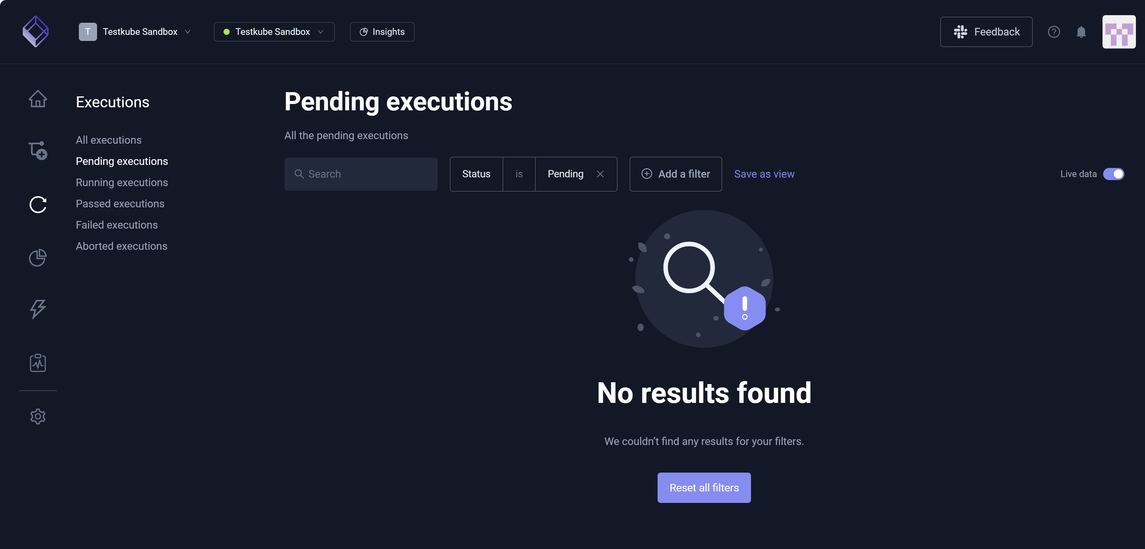 Pending Executions